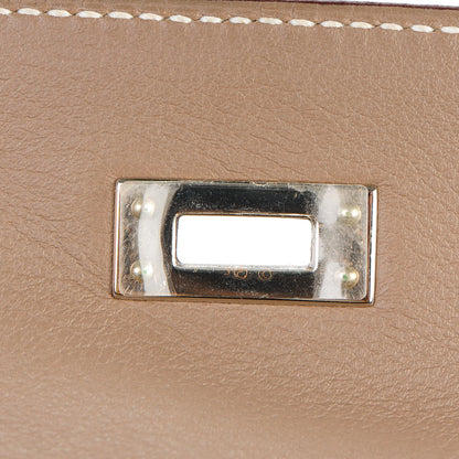 Hermes Swift Kelly Pochette Clutch Etoupe 9 of 17