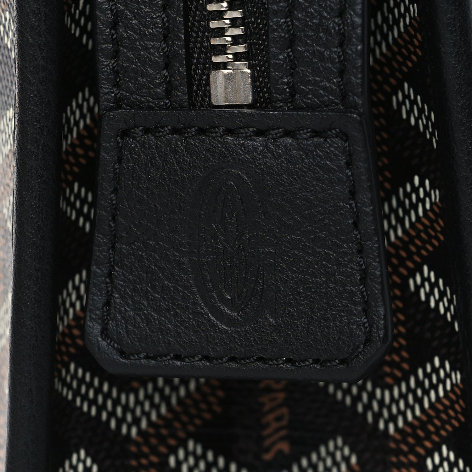 Goyard Goyardine Jouvence MM Toiletry Pouch Black 6 of 9