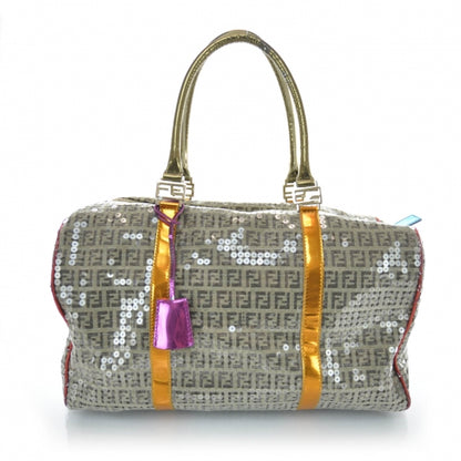 Fendi Sequin Patent Forever Boston 1 of 11