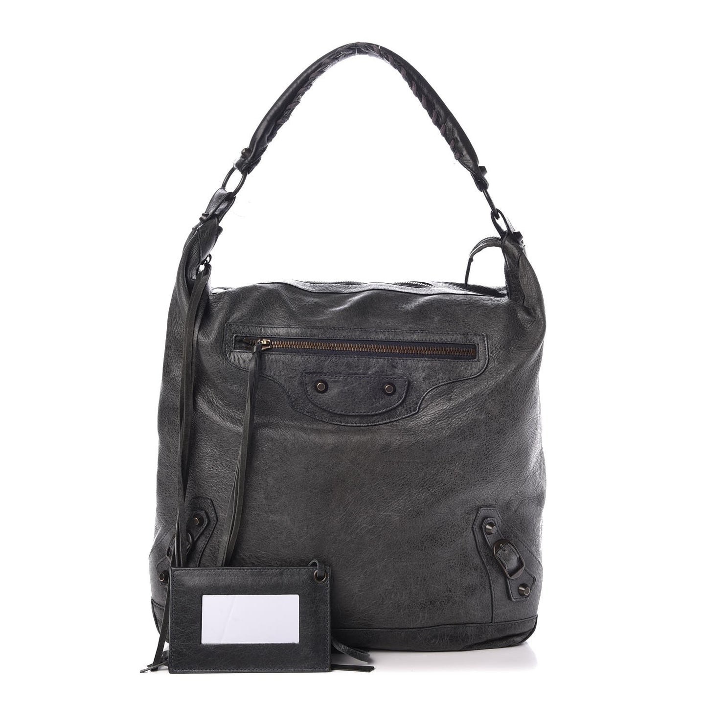 Agneau Classic Hardware Day Hobo Anthracite