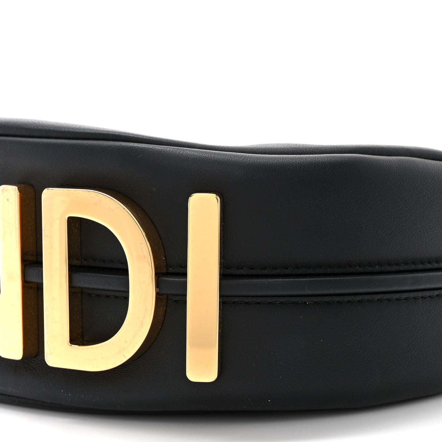 Vitello Grace Matte Small Fendigraphy Hobo Bag Black