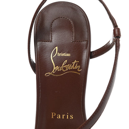 Christian Louboutin Nappa Rosalie 100 Sandals 37 Dark Beige 6 of 7
