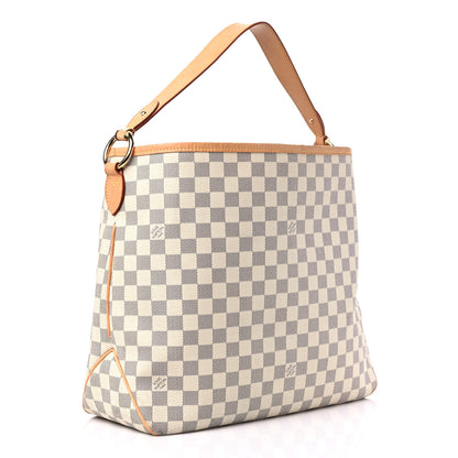 Louis Vuitton Damier Azur Delightful MM Rose Ballerine 3 of 20
