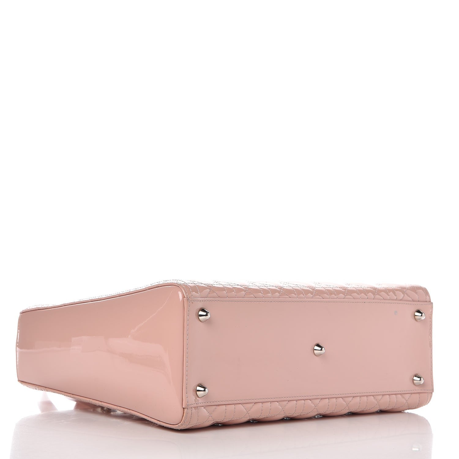 Christian Dior Patent Cannage Large Lady Dior Light Pink 5 of 14