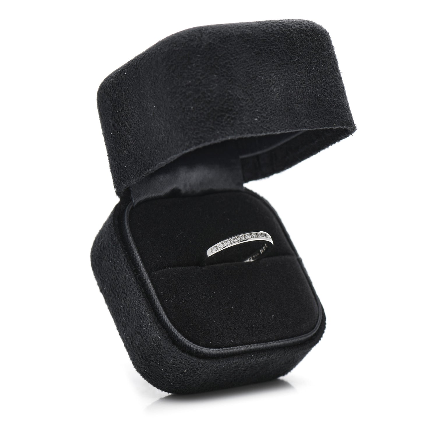 Platinum Diamond 2.5mm Half Circle Wedding Band Ring 49 5