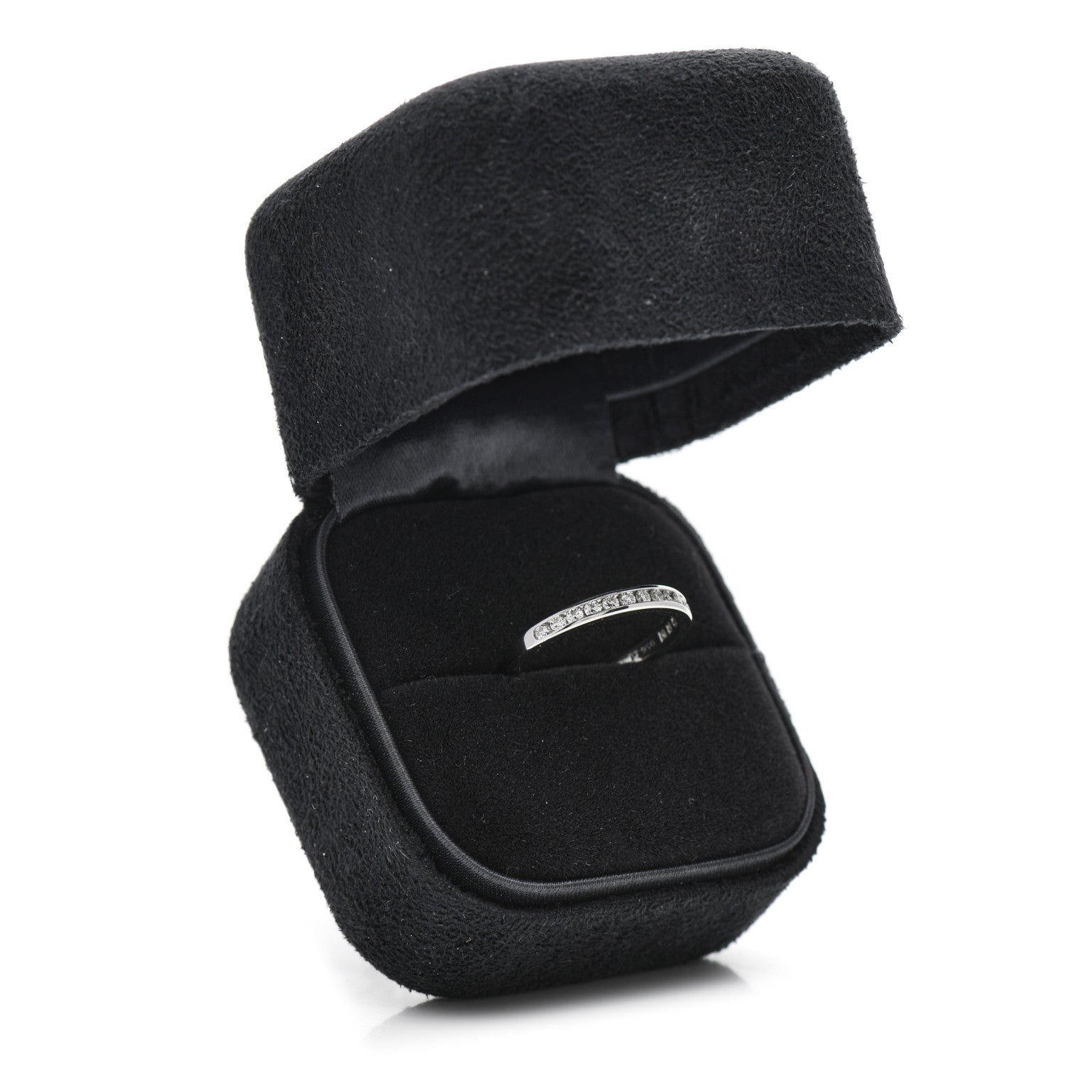 Tiffany Platinum Diamond 2.5mm Half Circle Wedding Band Ring 49 5 5 of 5