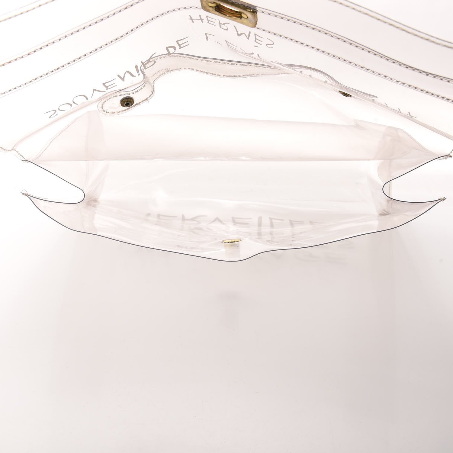 Hermes Vinyl Souvenir De L'Exposition Kelly Transparent 5 of 9