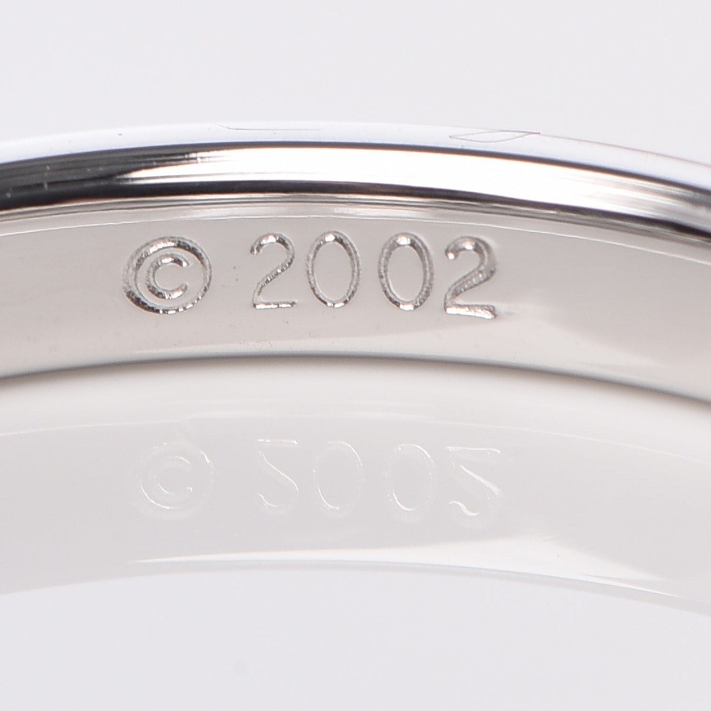 18K White Gold Diamond Narrow Streamerica Ring 50 5.5