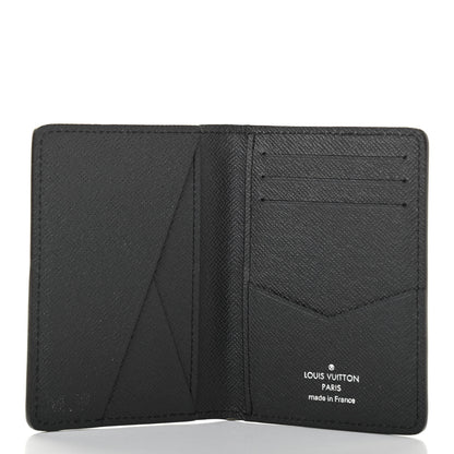 Louis Vuitton Taiga Stripe Pocket Organizer NM Black 5 of 10