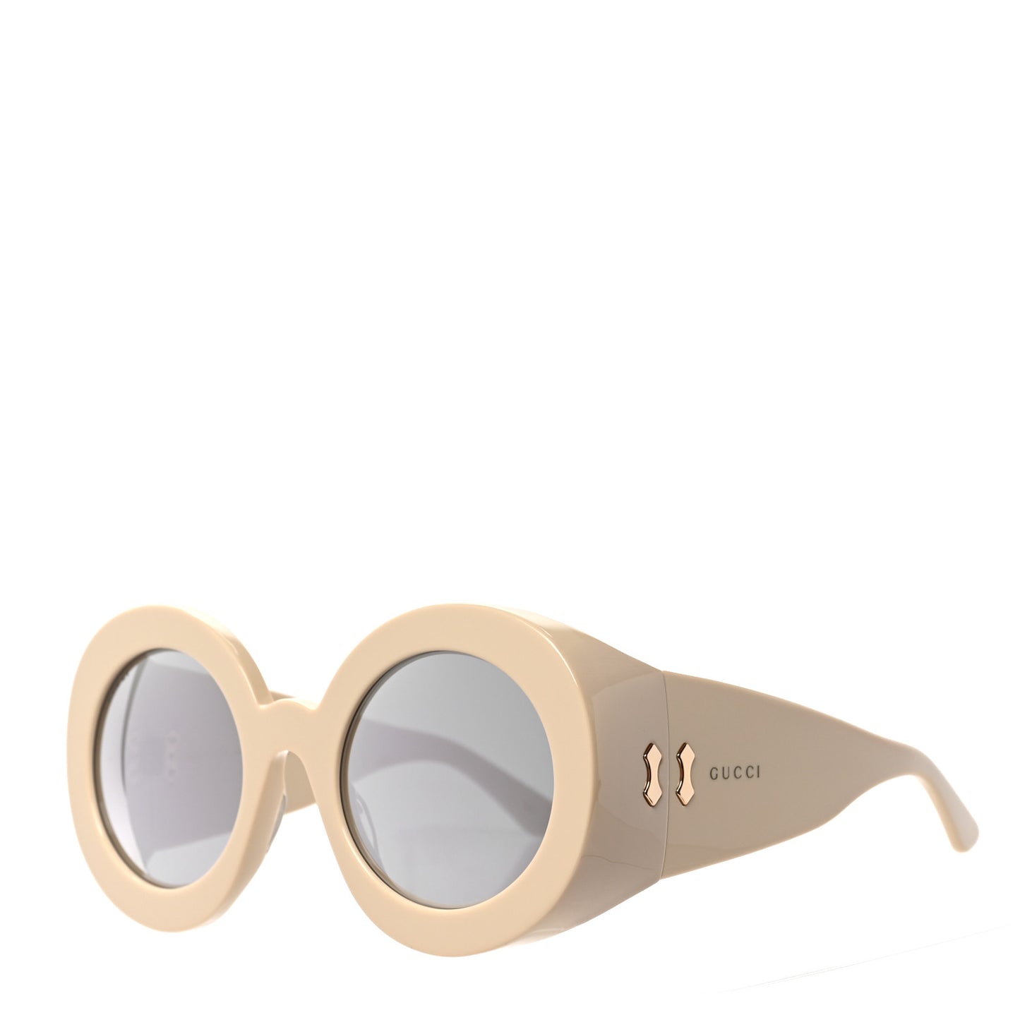 Acetate Round Sunglasses GG0779S Ivory
