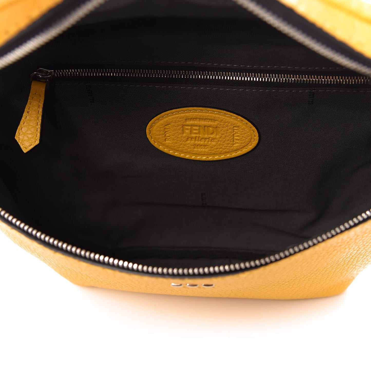 Cuoio Romano Selleria Metal Stitch Stamp Patch Belt Bag Sunflower
