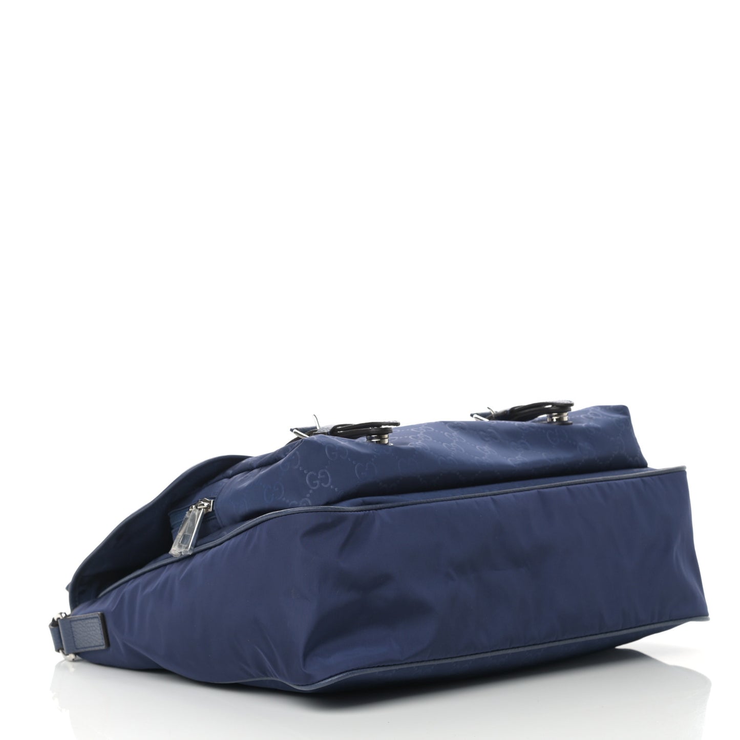 Nylon Monogram Double Buckle Flap Messenger Bag Tide