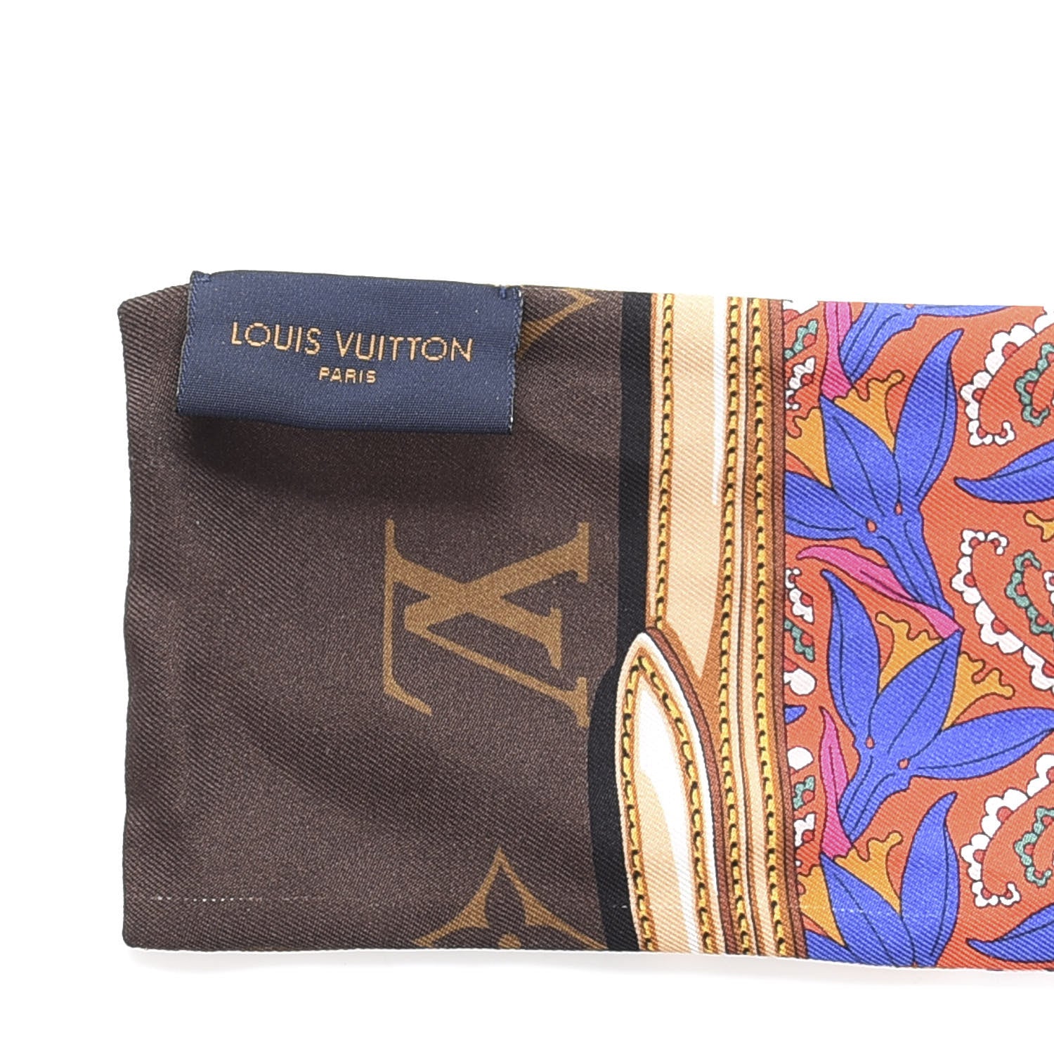 Louis Vuitton Silk Monogram Confidential Garden Bandeau Brown 4 of 4
