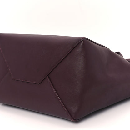 Celine Smooth Calfskin Small Tassel Cabas Phantom Burgundy 9 of 11