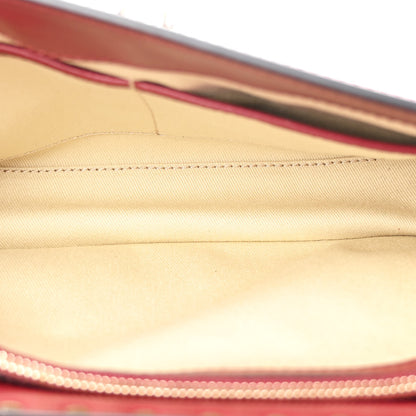 Valentino Garavani Vitello Medium Rockstud Top Handle Shoulder Bag Rubino 5 of 13
