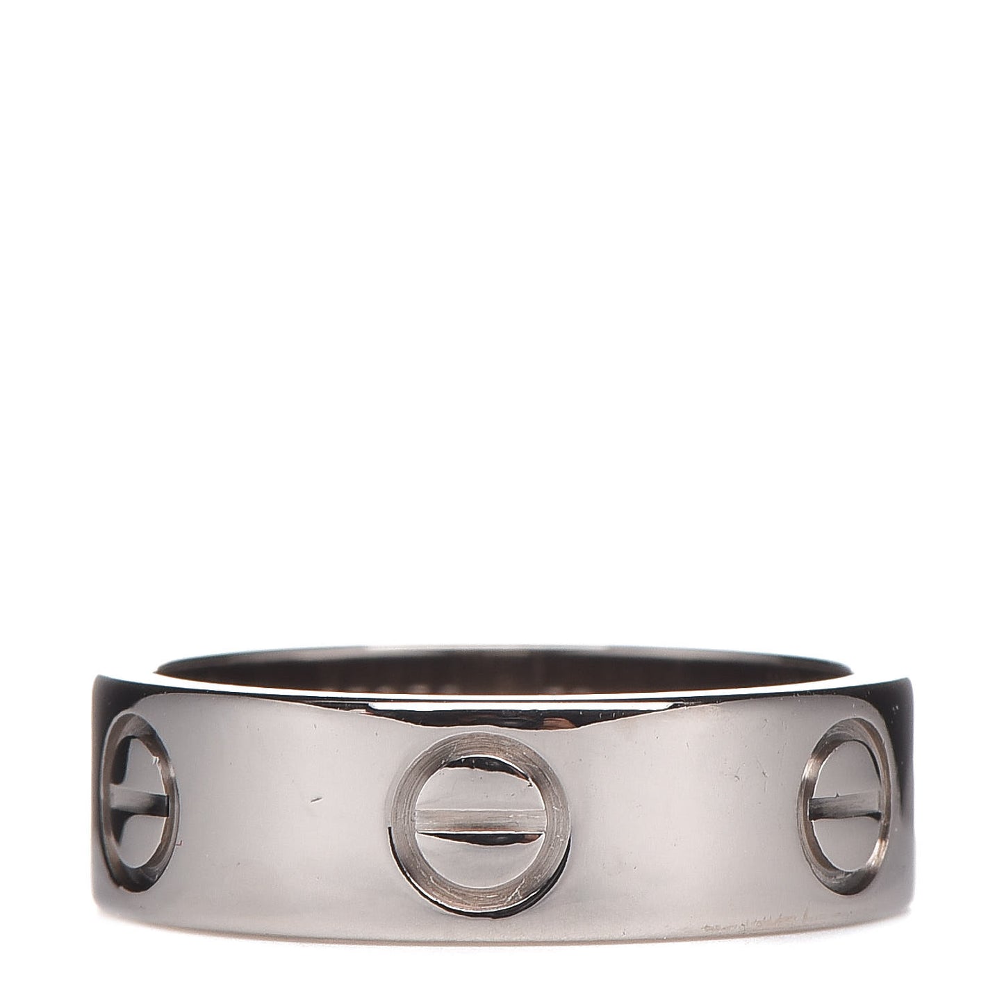 18K White Gold 5.5mm LOVE Ring 50 5.25