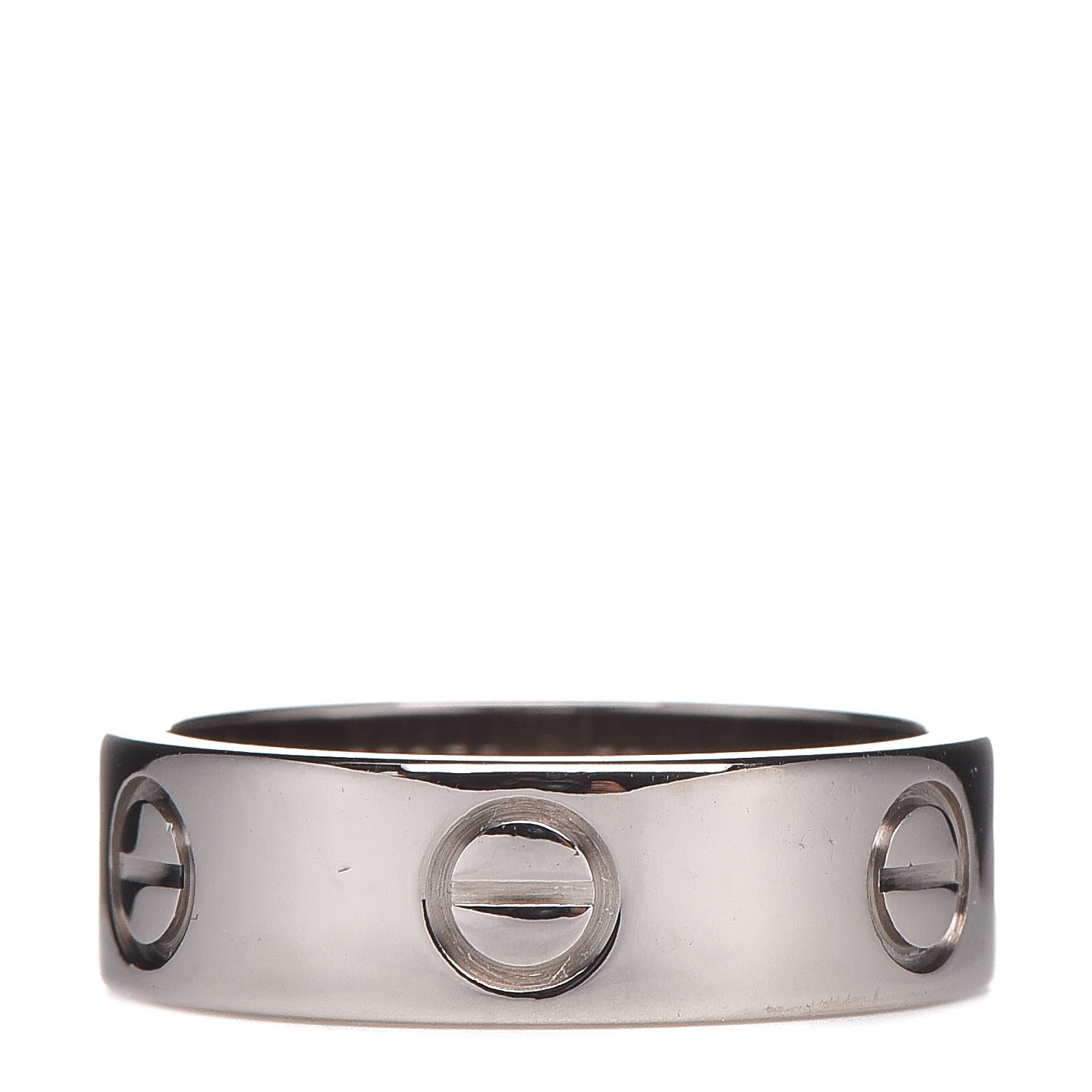 Cartier 18K White Gold 5.5mm LOVE Ring 50 5.25 3 of 4