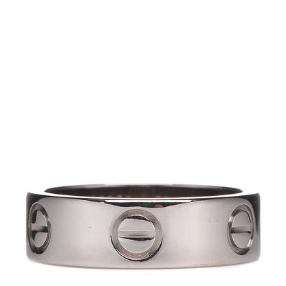 Cartier 18K White Gold 5.5mm LOVE Ring 50 5.25 3 of 4