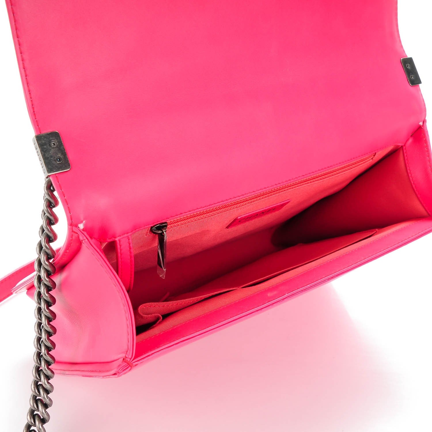 Chanel Patent Quilted Large Boy Flap Pink 5 of 9