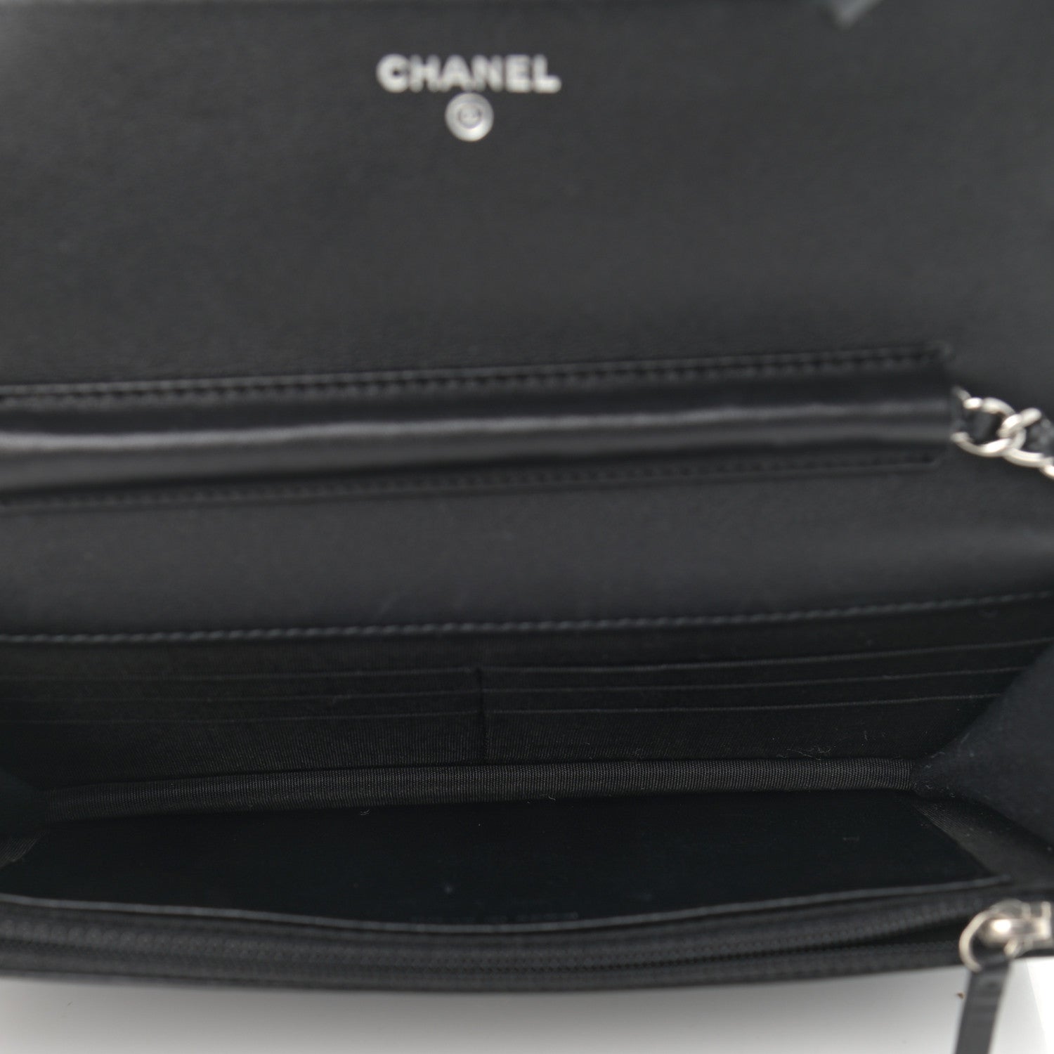 Chanel Caviar Timeless CC Wallet On Chain WOC Black 7 of 11