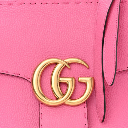 Gucci Calfskin Small GG Marmont Top Handle Bag Pink Tropical Flower 7 of 12