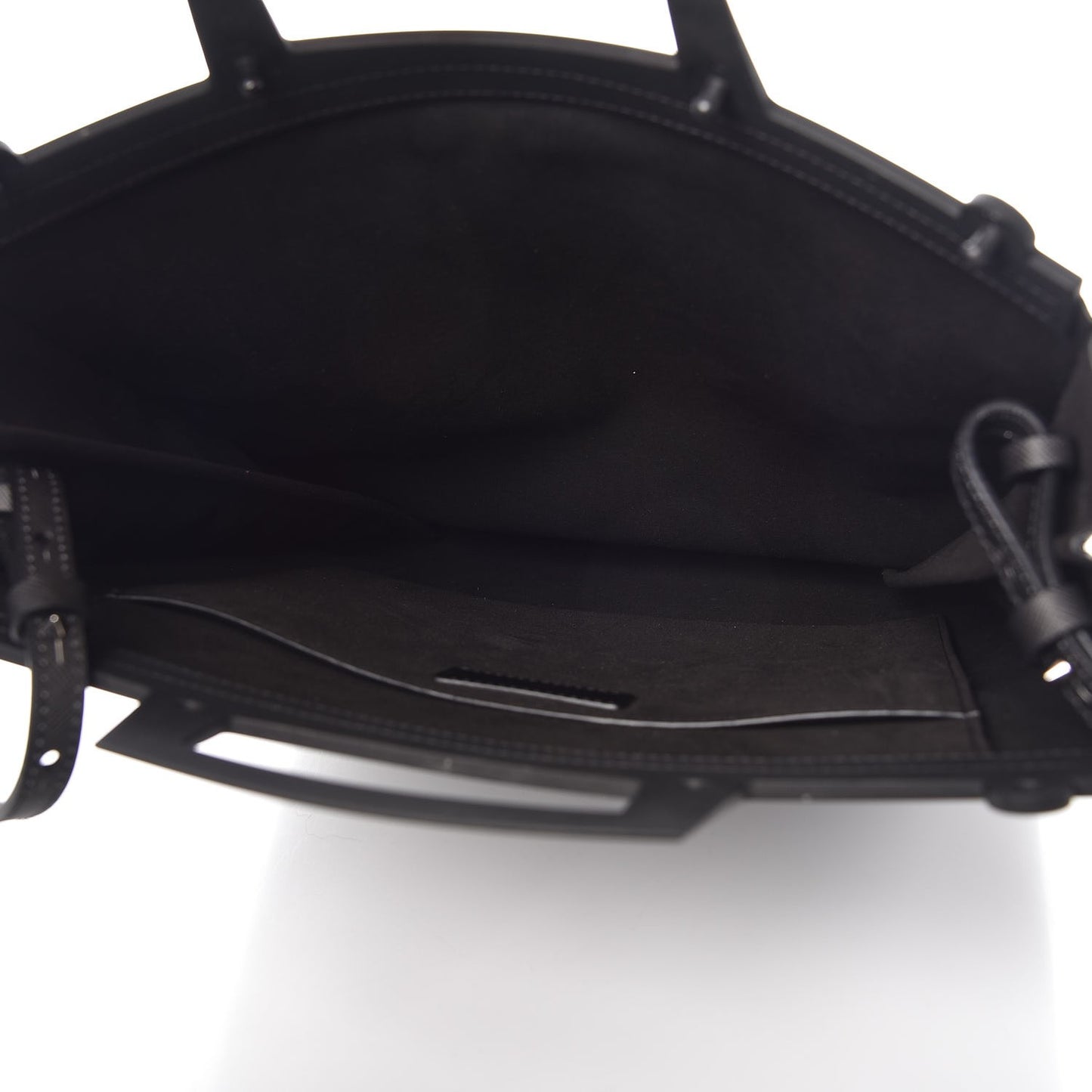 Textured Coated Canvas Bambi Print Medium Rave Tote Black