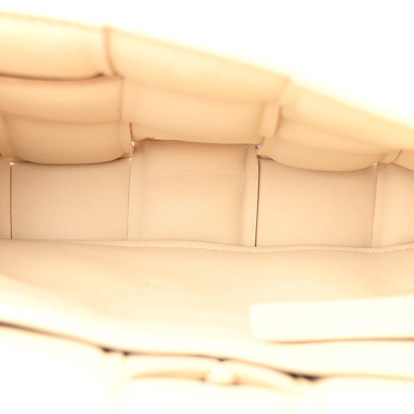 Nappa Maxi Intreccio Small Padded Cassette Crossbody Bag Porridge