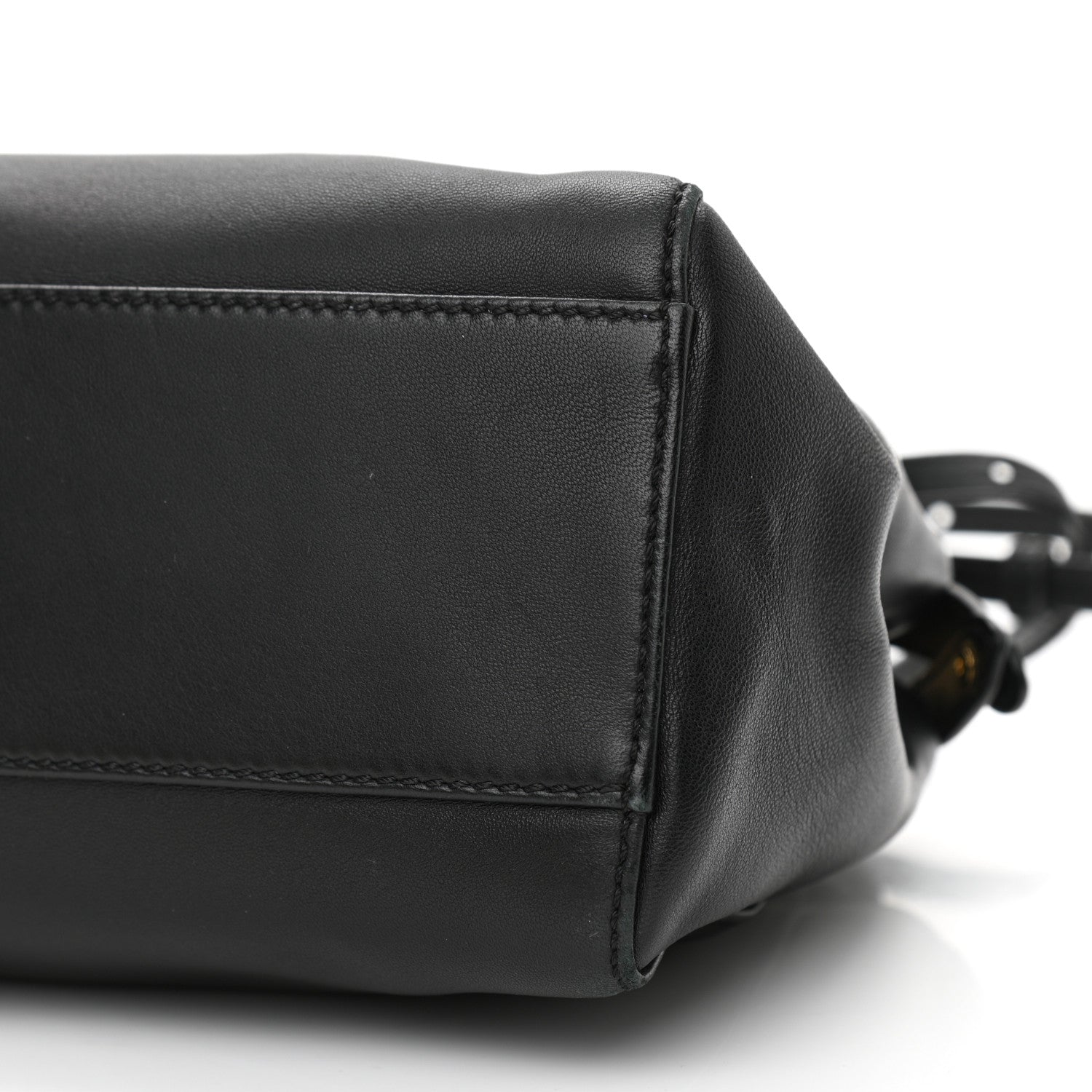 Fendi Nappa Mini Peekaboo Iconic Satchel Black 11 of 11