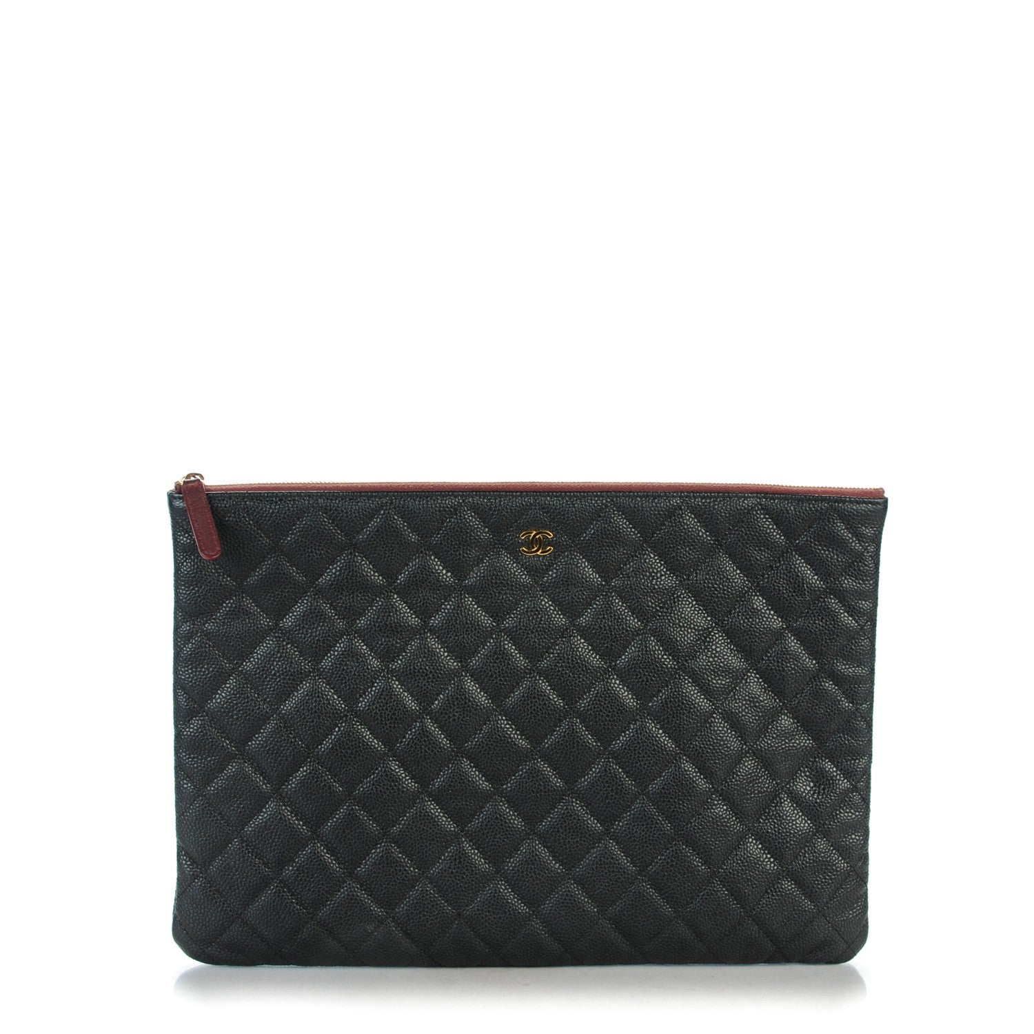 Chanel Caviar Quilted Large Cosmetic Case Black 1 of 7
