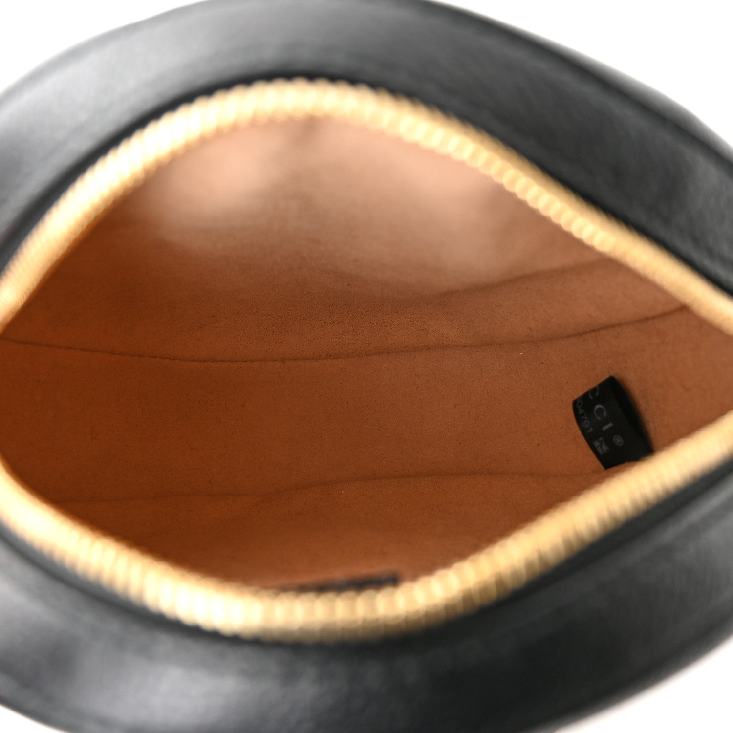 Gucci Grained Calfskin Web Mini Ophidia Round Shoulder Bag Black 5 of 10