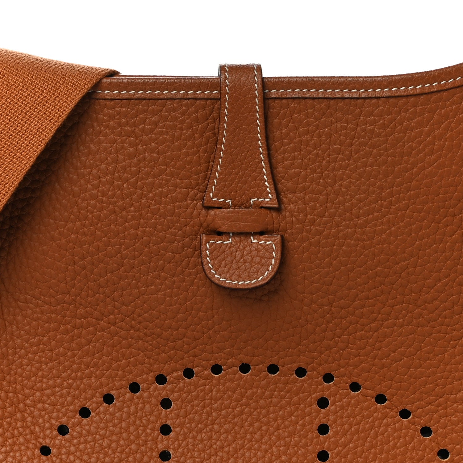 Hermes Taurillon Clemence Evelyne III PM Gold 7 of 11