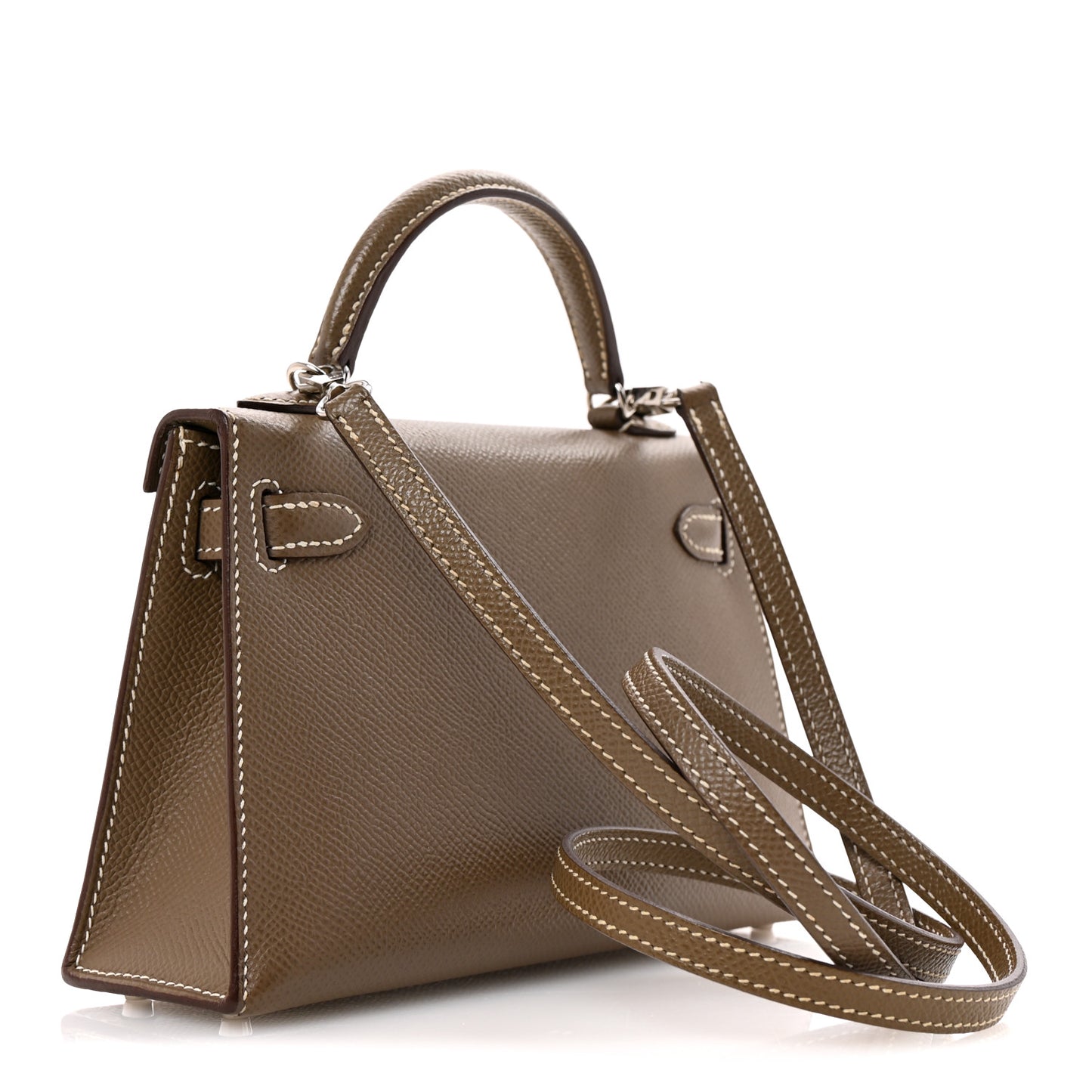 Epsom Mini Kelly Sellier 20 Etoupe