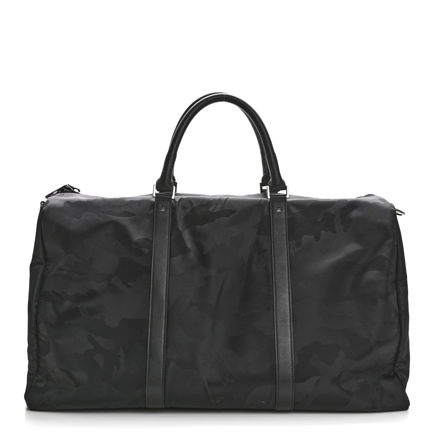 Valentino Garavani Nylon Camouflage Travel Duffle Black 1 of 9