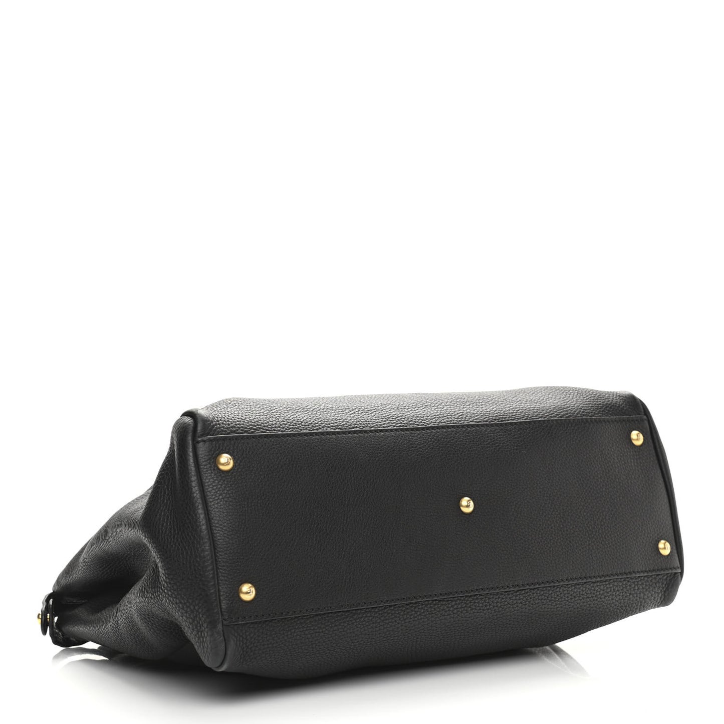 Cuoio Romano Selleria Large Peekaboo Iconic Satchel Black Moro