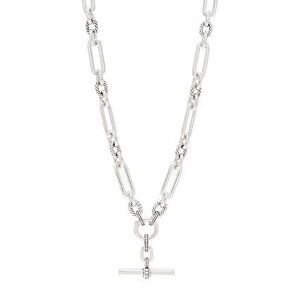 David Yurman Sterling Silver Diamond Lexington Chain Necklace 1 of 4