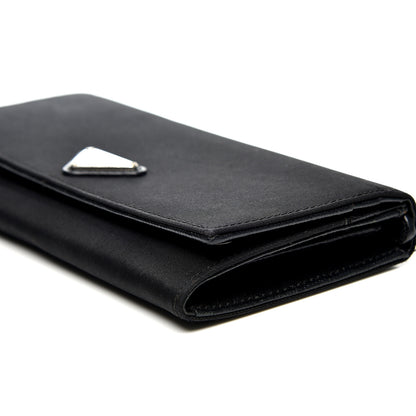 Prada Tessuto Nylon Continental Flap Wallet Black 7 of 12