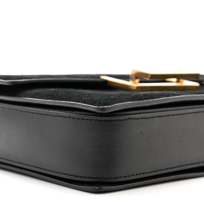 Saint Laurent Suede Medium Classic Lulu Bag Black 9 of 11