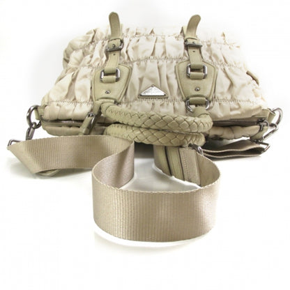 Prada Tessuto Nylon Gaufre Dressy Tote Sabbia 7 of 13