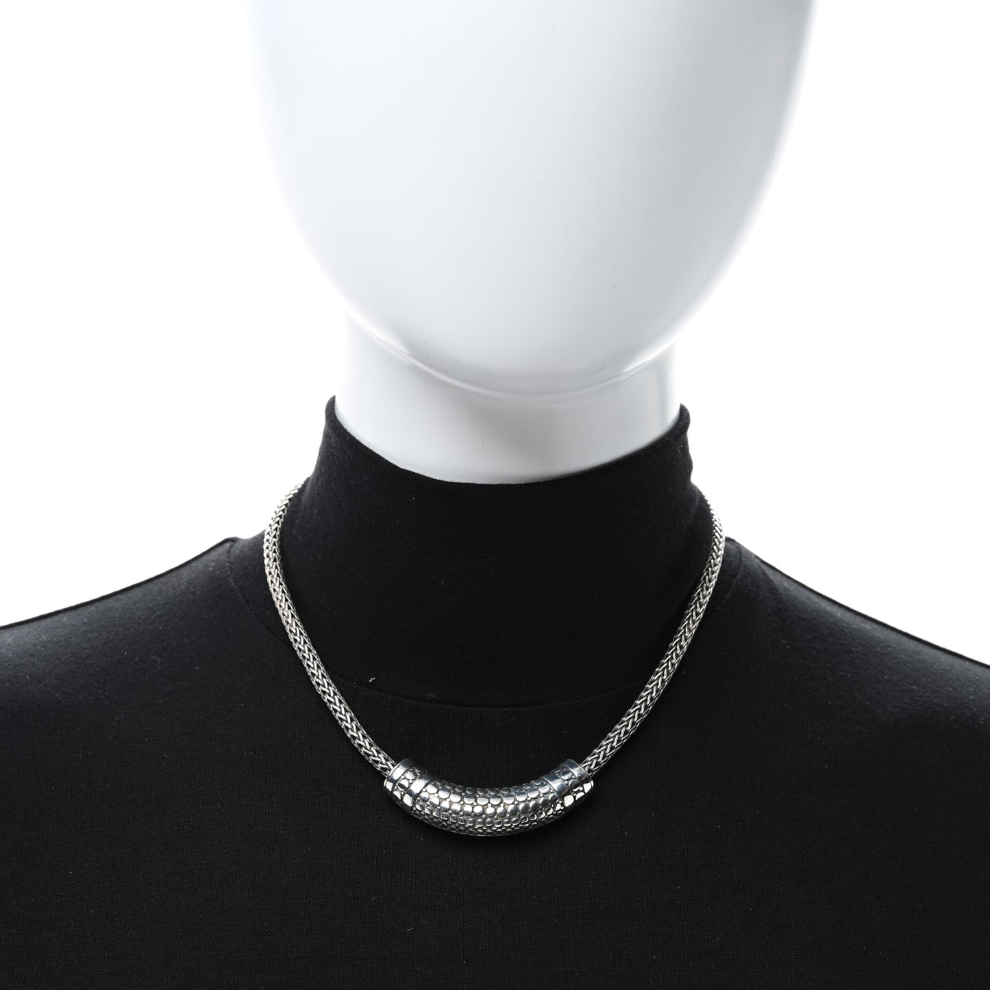 Sterling Silver Dot Slide Pendant Necklace