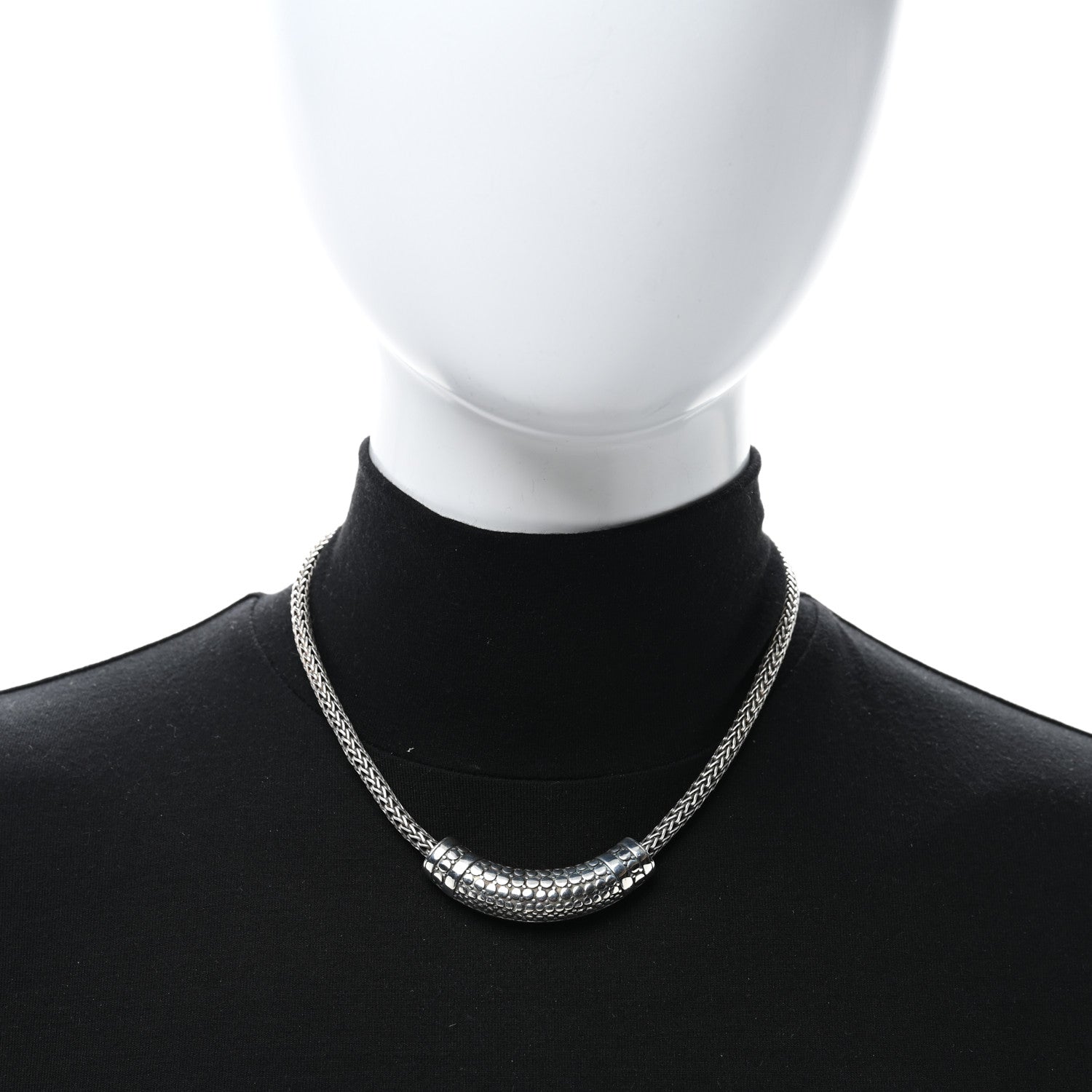 John Hardy Sterling Silver Dot Slide Pendant Necklace 2 of 5