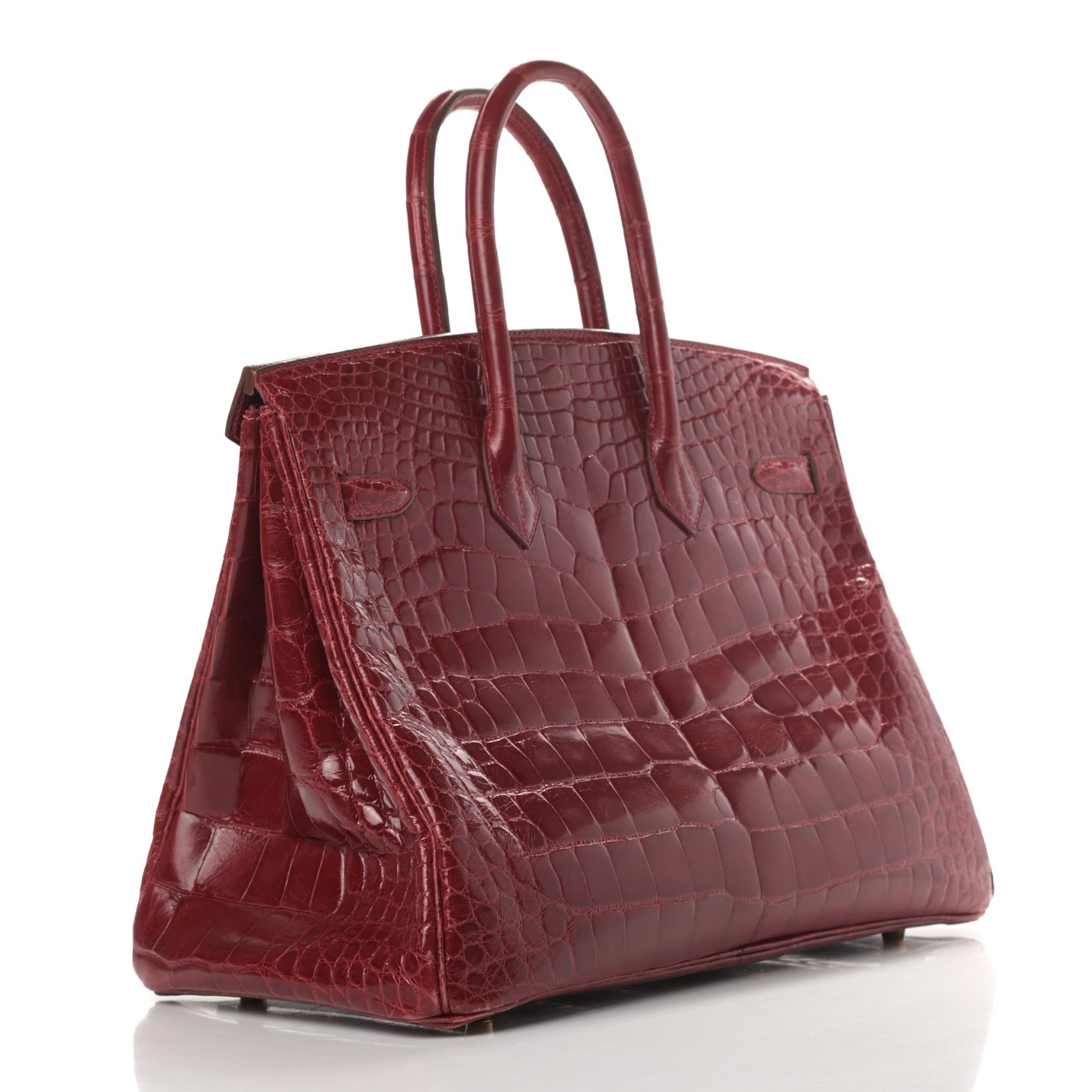 Shiny Alligator Birkin 35 Rouge Vif
