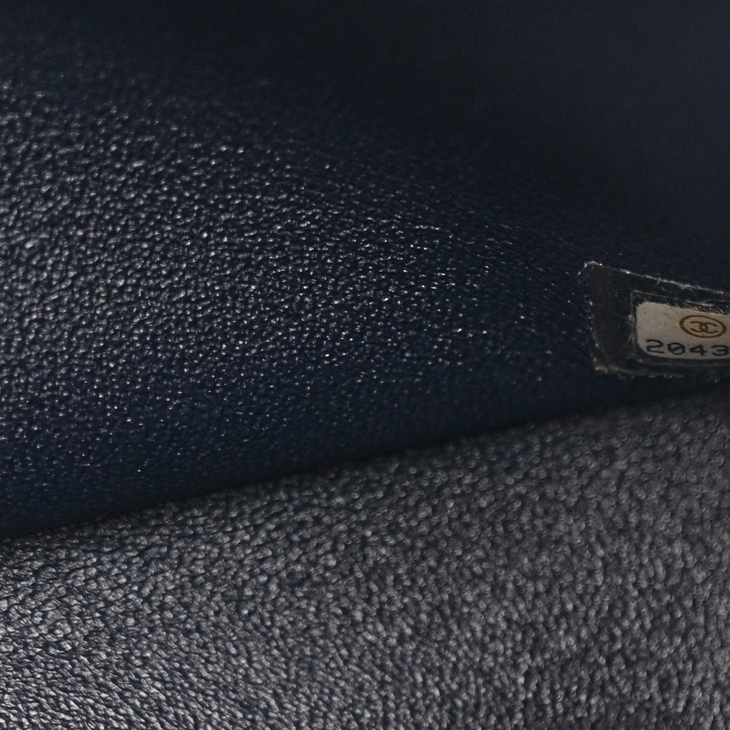 Lambskin Quilted Jumbo Double Flap Navy
