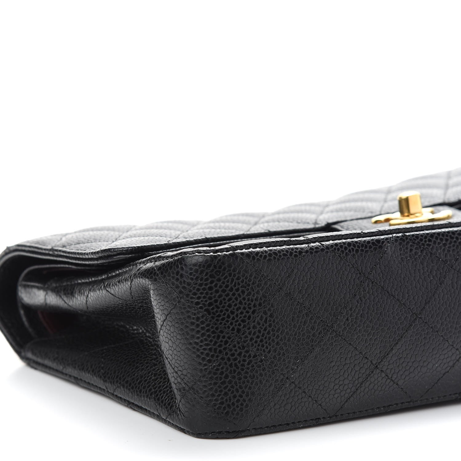 Chanel Caviar Quilted Medium Double Flap Black 8 of 9