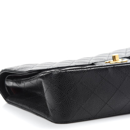 Chanel Caviar Quilted Medium Double Flap Black 8 of 9