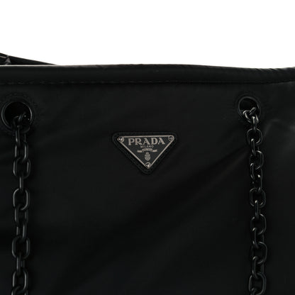 Prada Tessuto Nylon Chain Tote Black 7 of 12