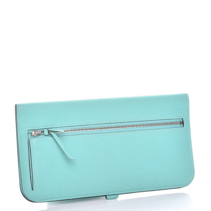 Hermes Togo Dogon Recto Verso Wallet Bleu Atoll 3 of 7