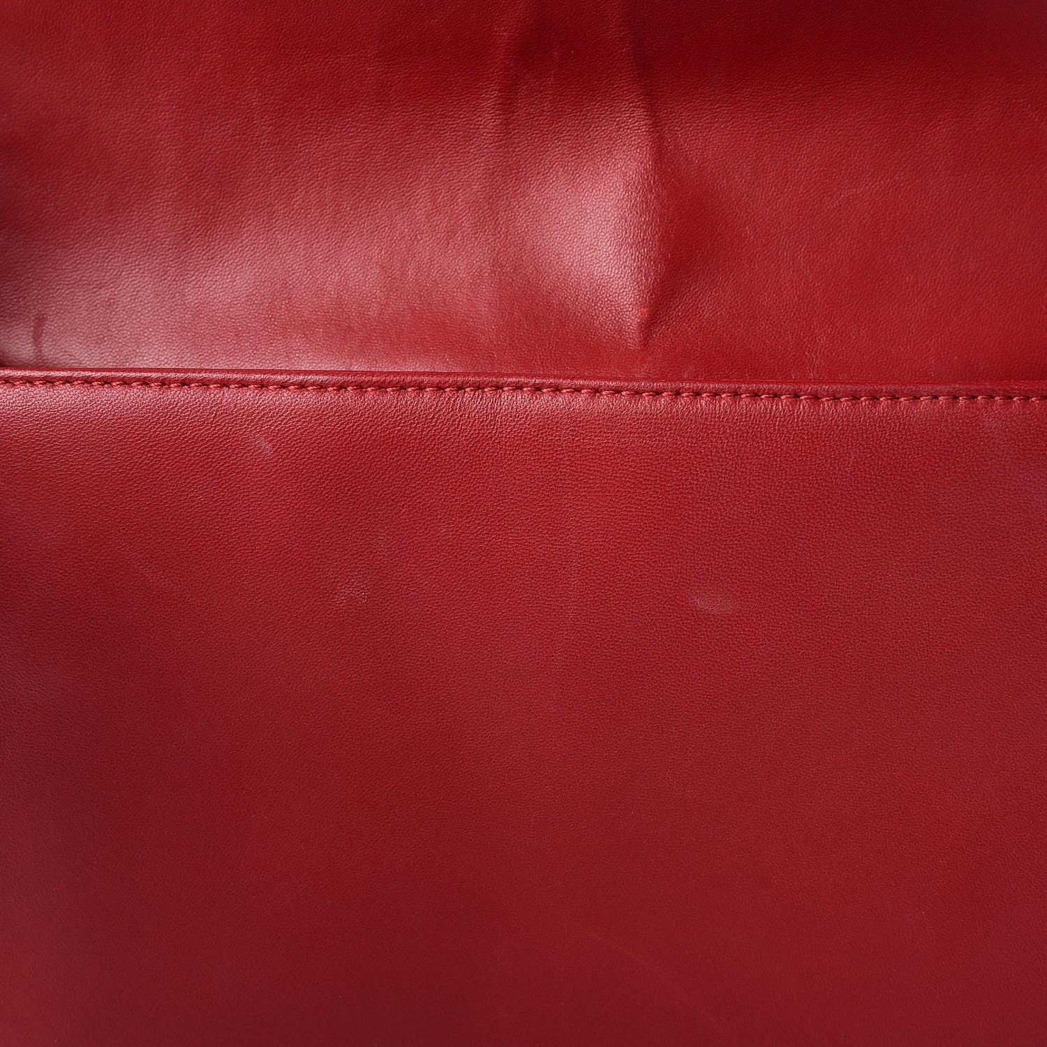 Chanel Lambskin Quilted Large Boy Flap Black Red 9 of 15