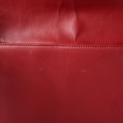 Chanel Lambskin Quilted Large Boy Flap Black Red 9 of 15