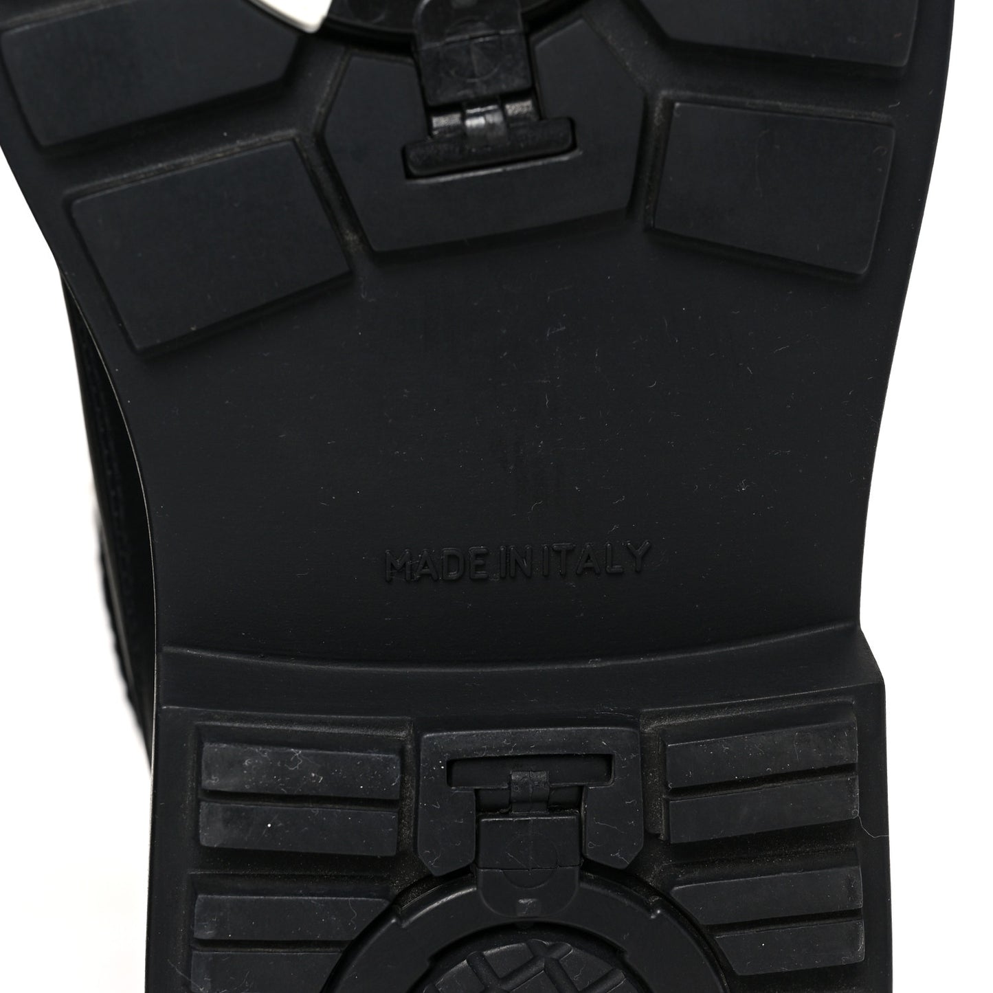 Calfskin Shearling CC Lace Up Boots 36 Black