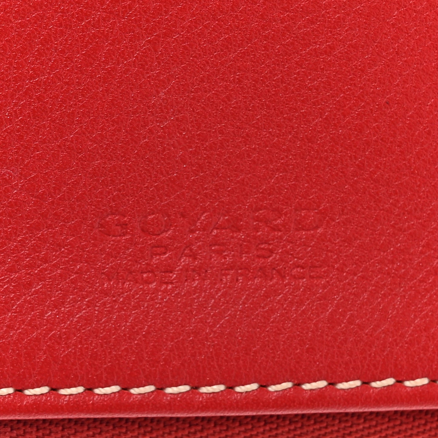 Goyardine Sainte Marie Soft Clutch Red